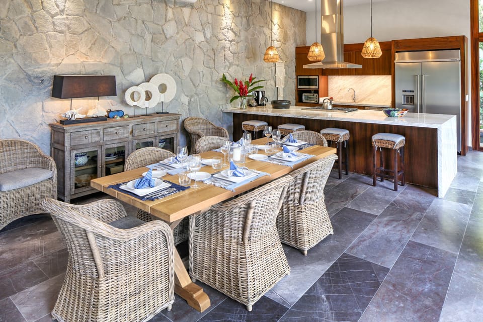 inside dining table for 8