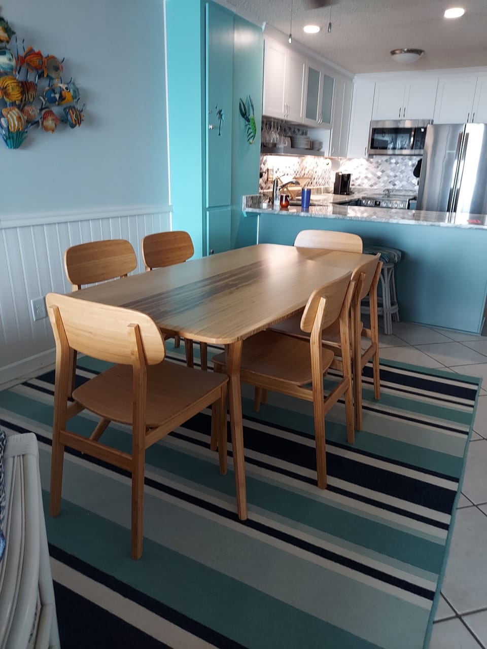 Bamboo dining table
