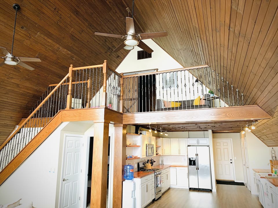 Kitchen and upper loft 