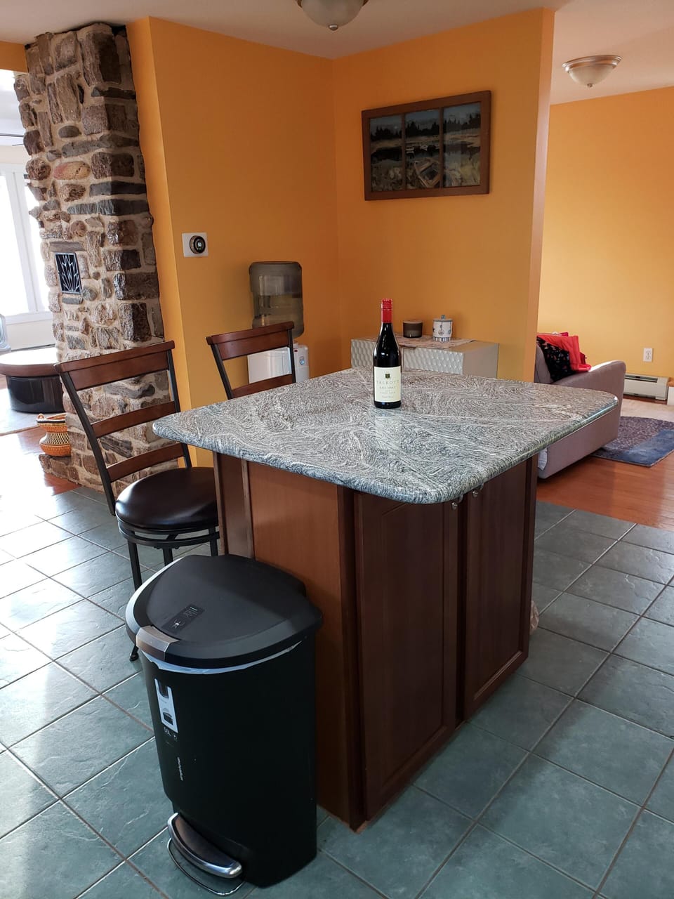 Cozy kitchen Island