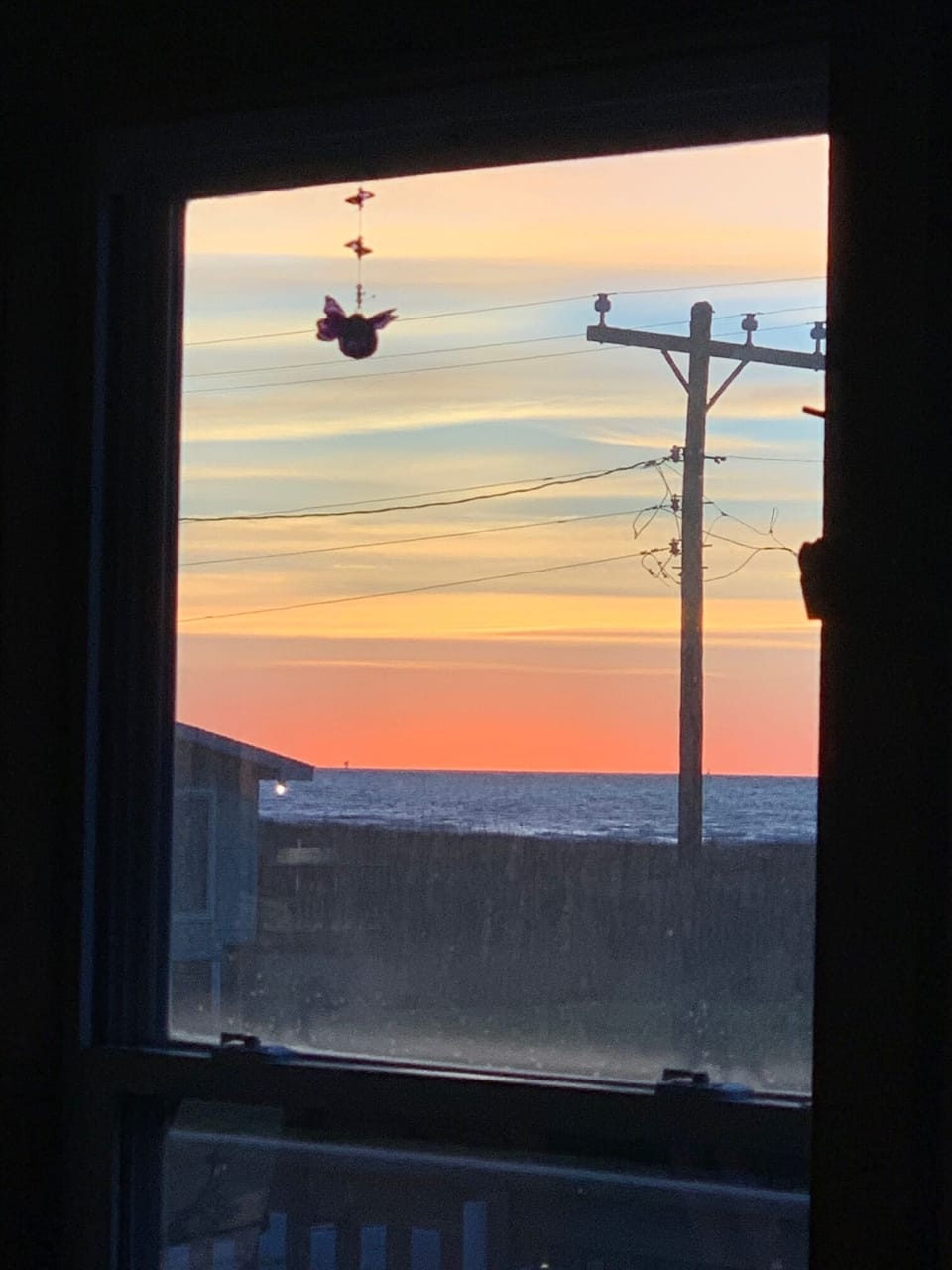 Sunrise from the sun porch.