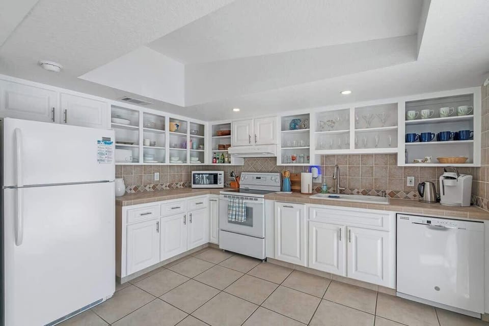 Full view of upstairs kitchen