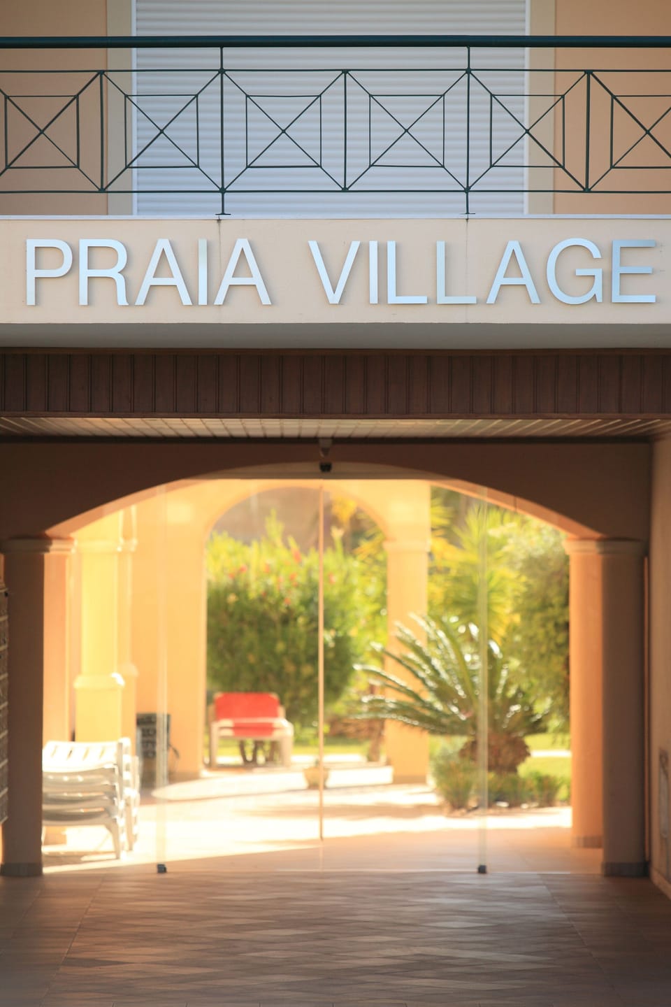Entrance to complex