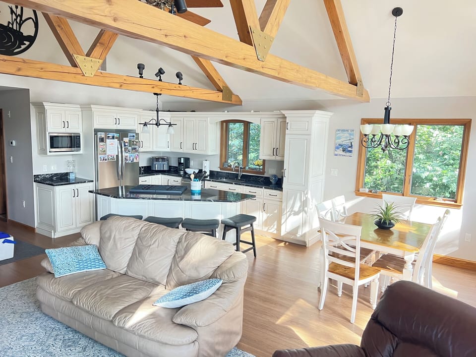 Open room with fabulous views.