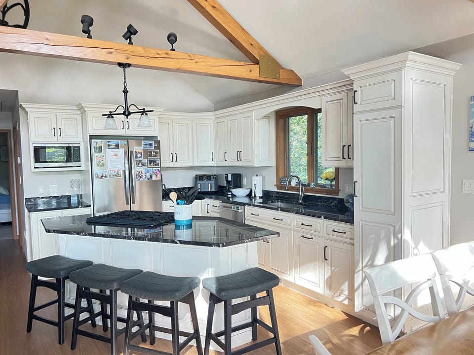 New kitchen Open  A Frame  house