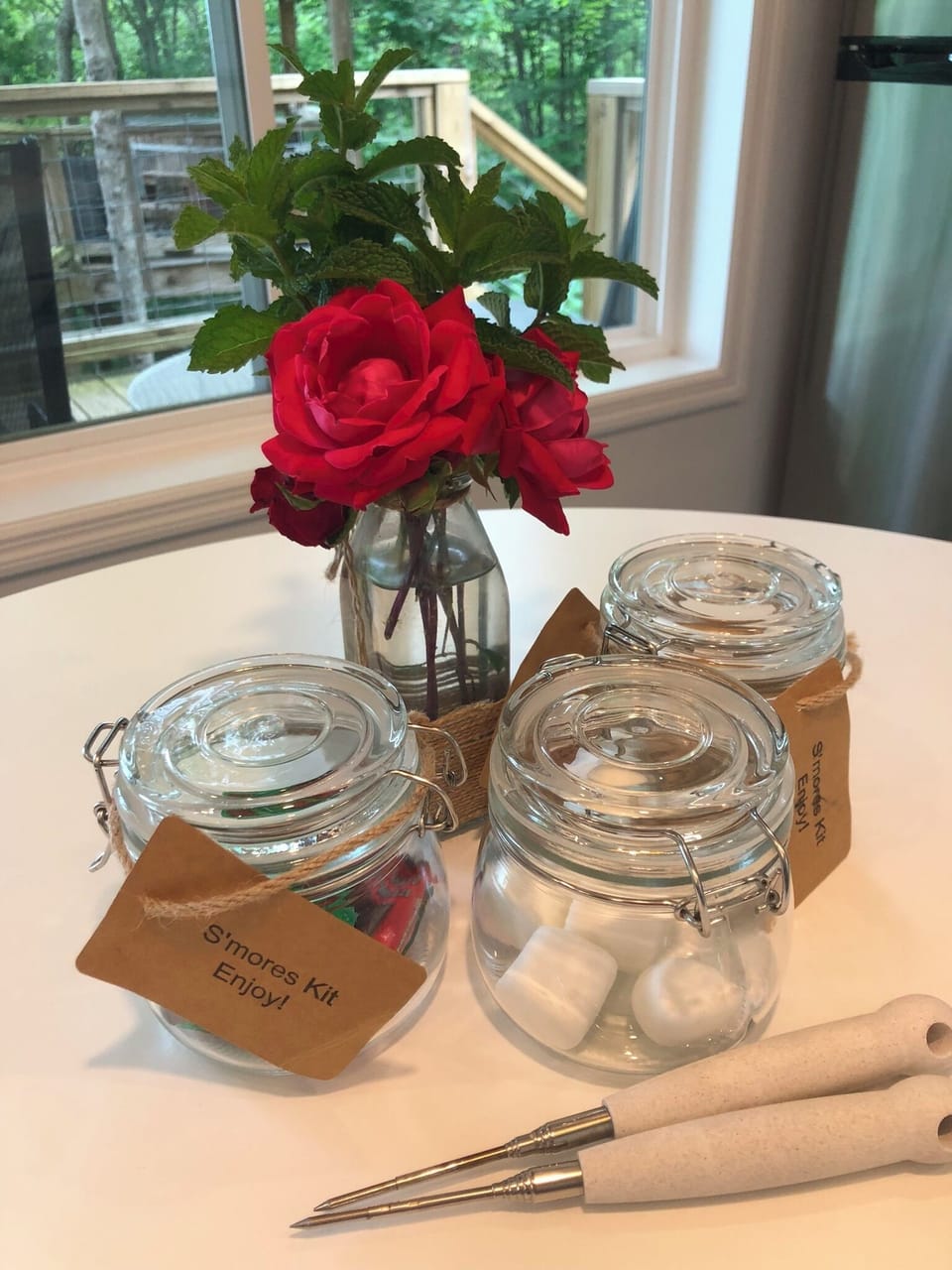 Complimentary S'mores starter kit.