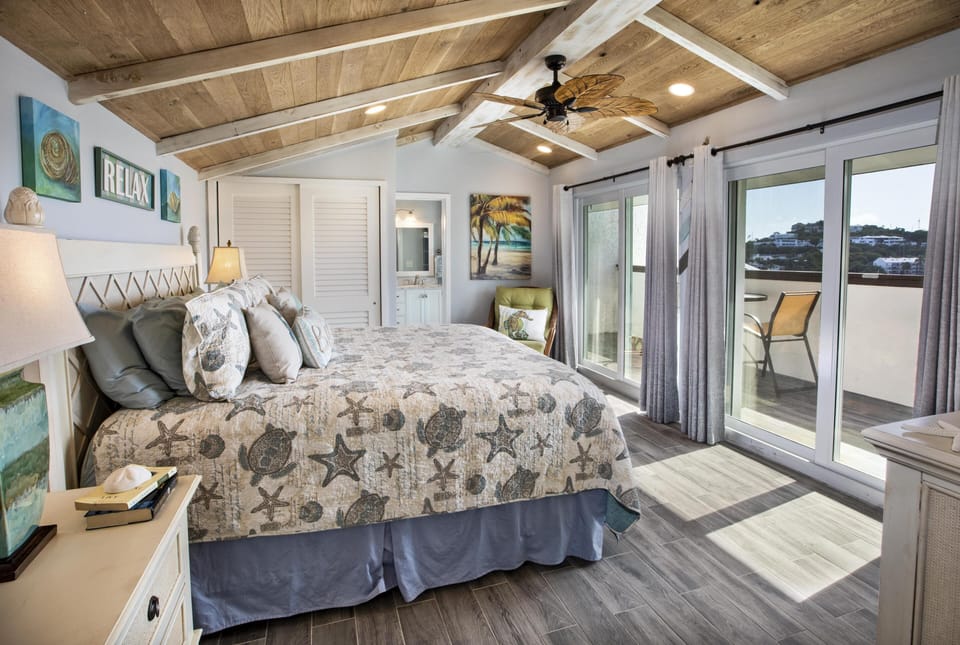New Primary King Suite Upstairs with Private Balcony