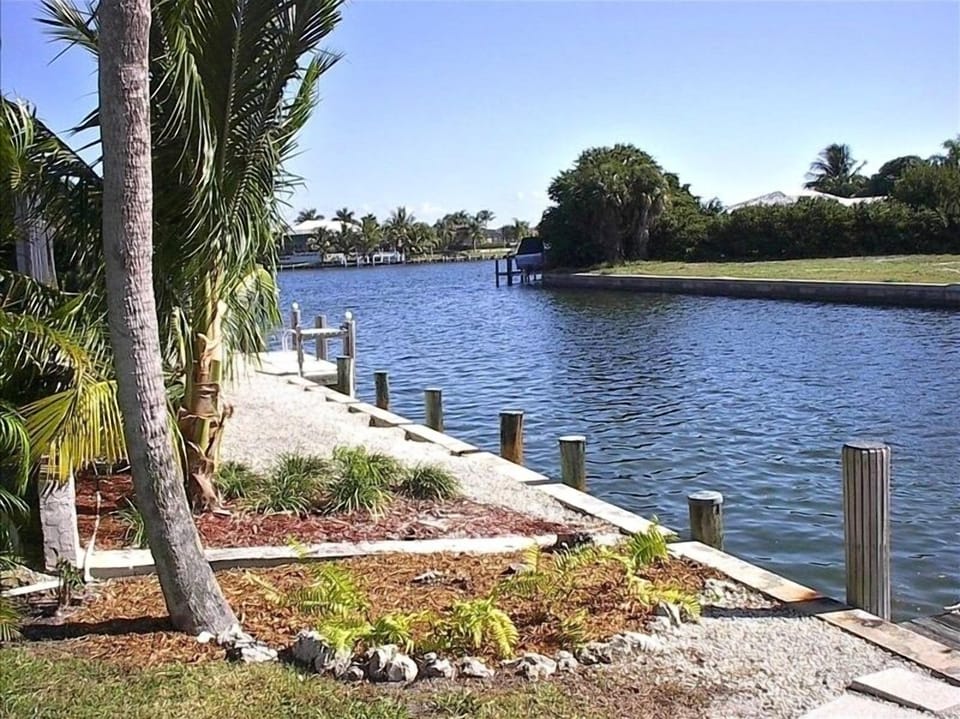 Canal from side of house