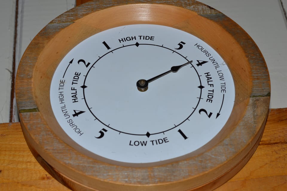 Beware the tides! Please plan your waterfront activities around low tide