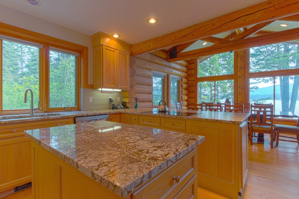 The kitchen is fully stocked with everything you will need to whip up something for a small army.