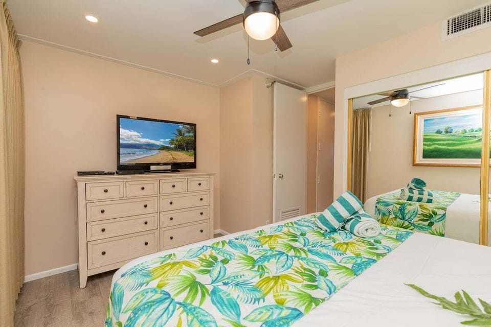 Relax and catch your favorite show in your bedroom
