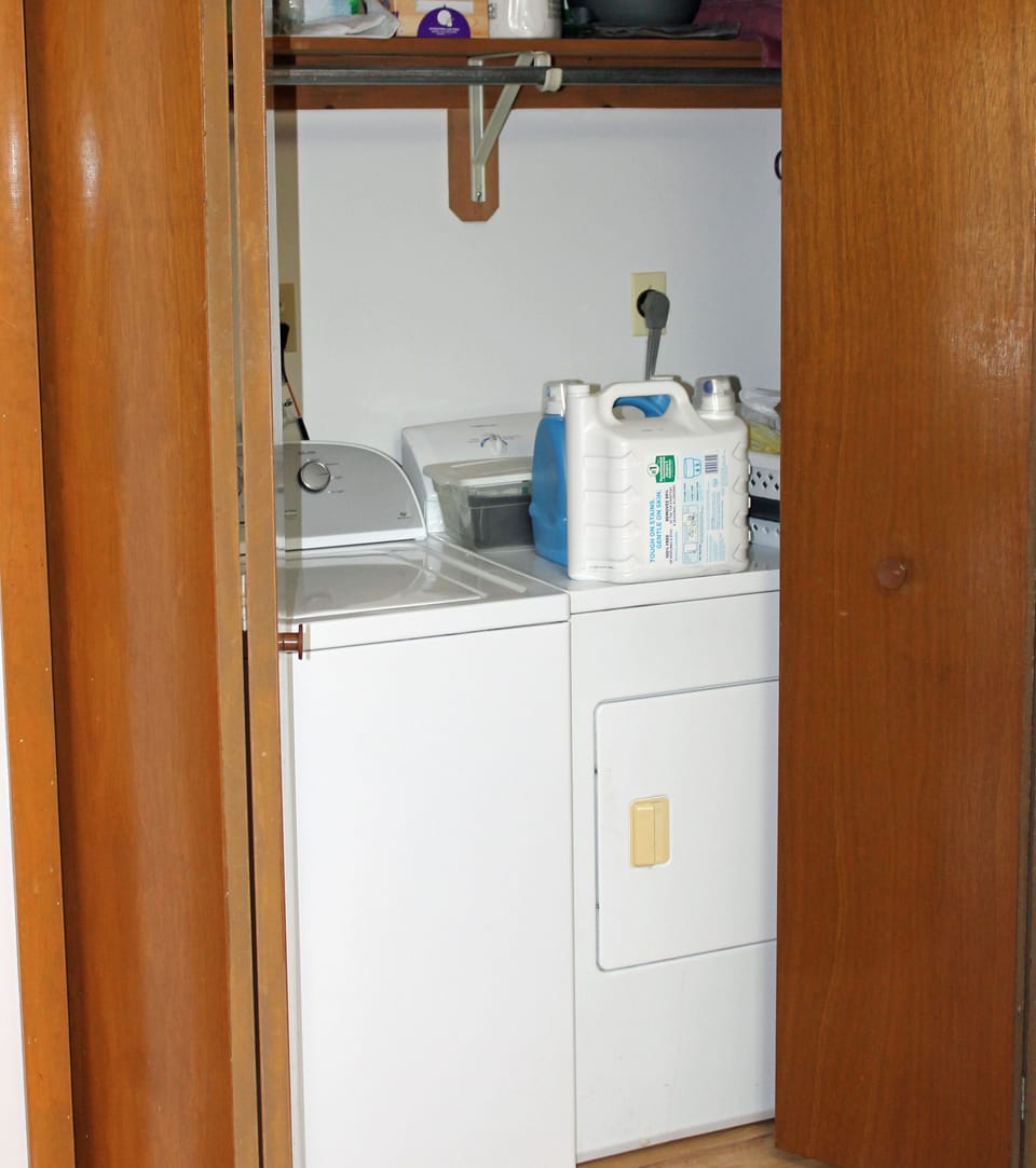 laundry closet available to guests