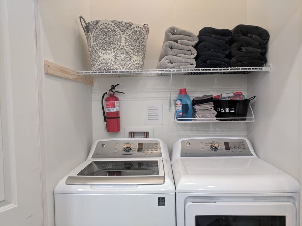 Laundry room for guests use
