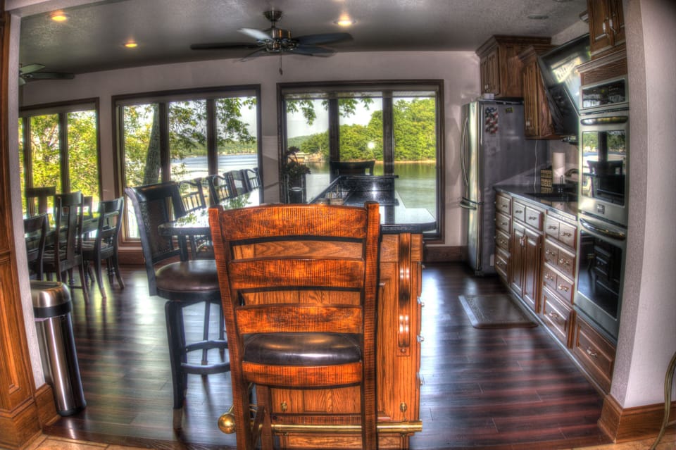 Lake side 2nd kitchen and wet bar, upper level