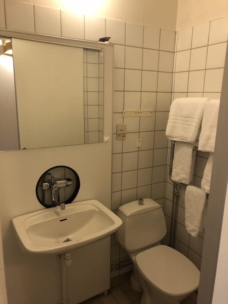 Shower, eco-friendly toiletries, hair dryer, towels