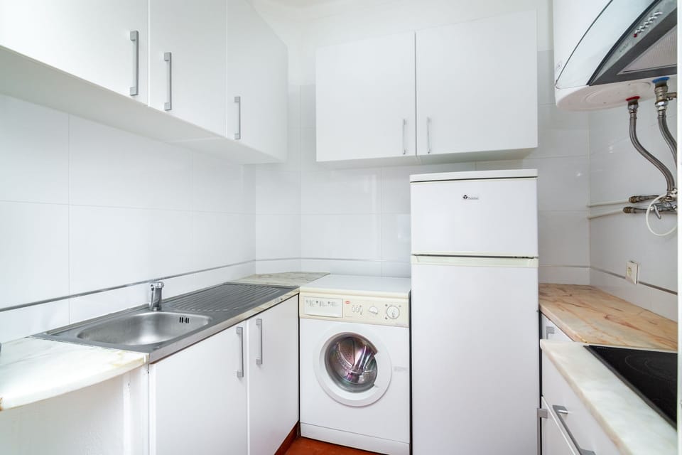Apartment, 1 Bedroom, Balcony, Partial Sea View | Private kitchen | Full-size fridge, microwave, stovetop, coffee/tea maker