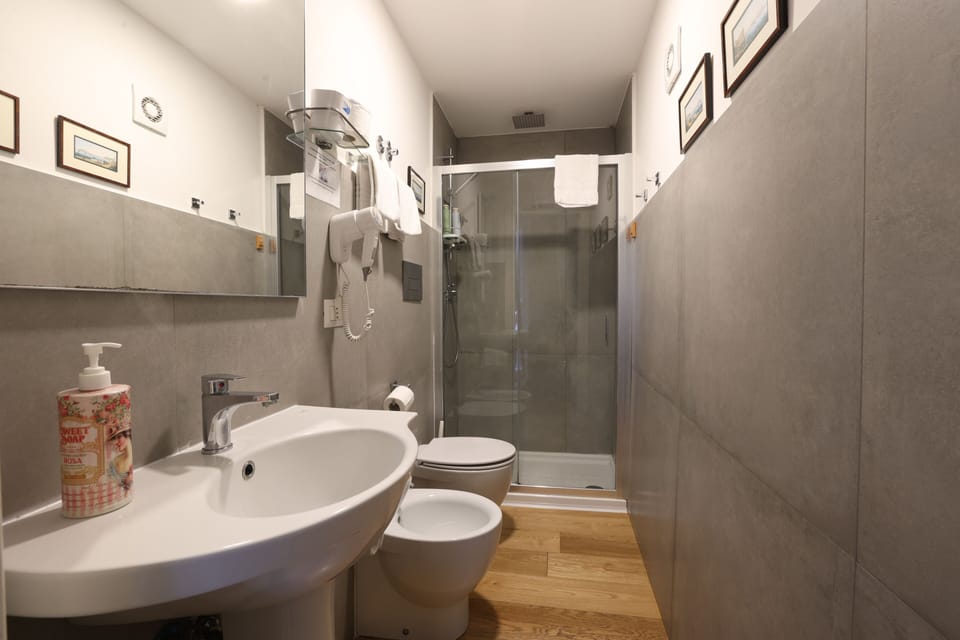 Deluxe Double Room, 1 Queen Bed, Private Bathroom | Bathroom | Shower, rainfall showerhead, free toiletries, hair dryer