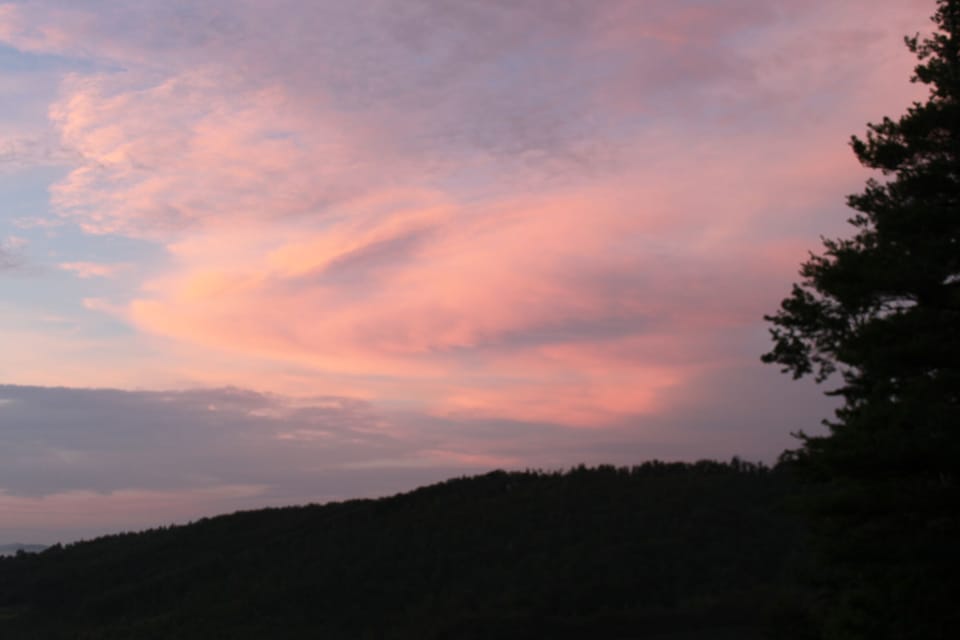Sunset on the ridge.
