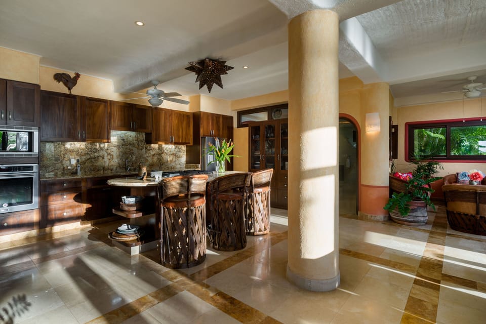 View of kitchen.