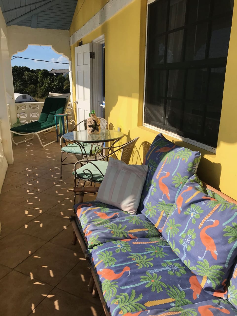 Comfortable balcony seating