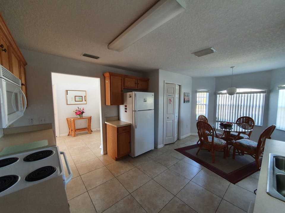 Kitchen with dining possiblities
