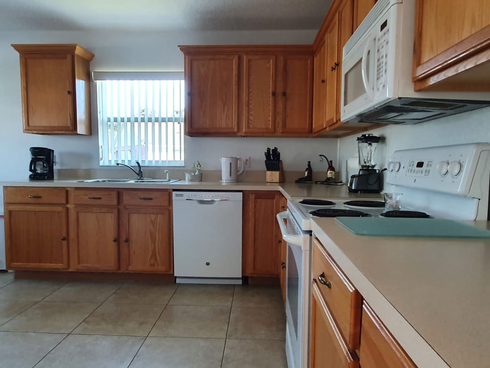Kitchen with dining possiblities