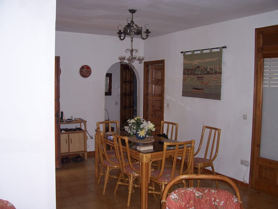 The dining area