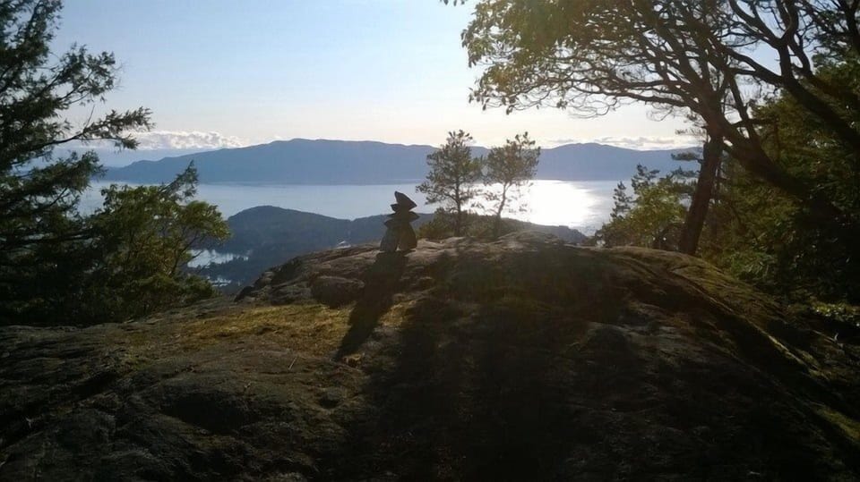 Pender Harbour view from Mt. Daniel