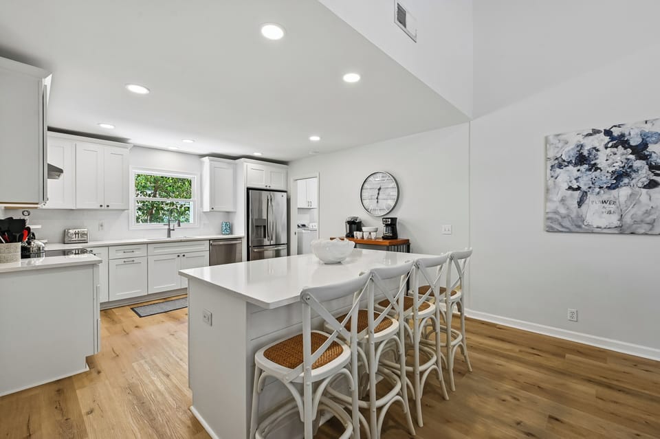 Kitchen with Countertop Seating