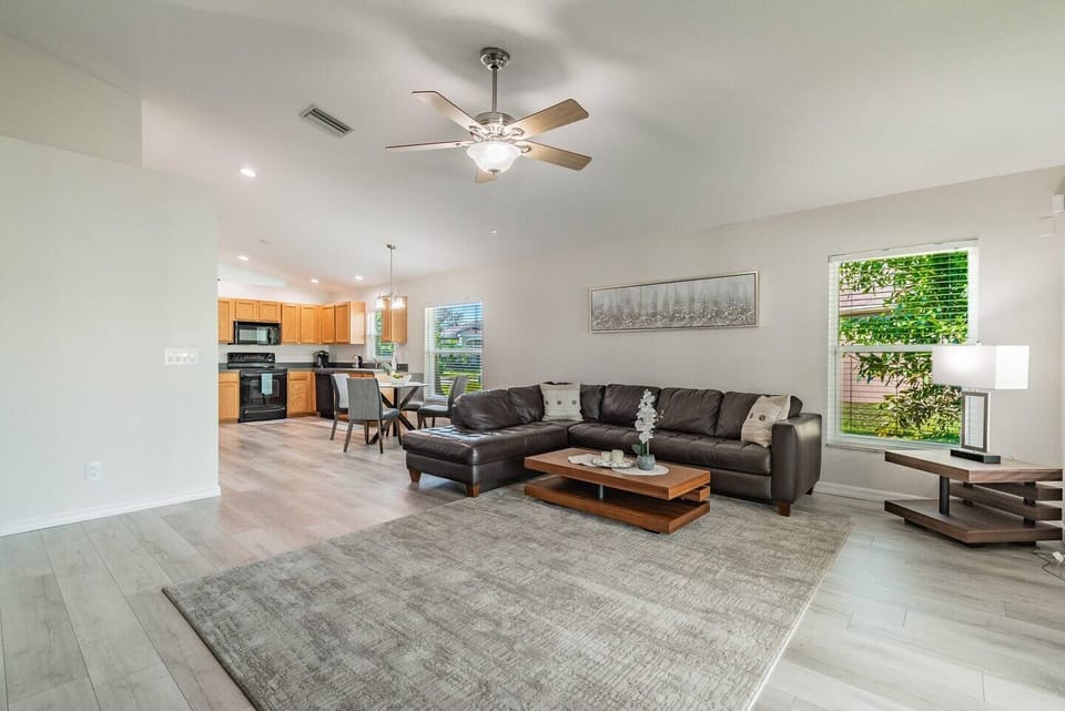 Large Living room with comfortable sofa