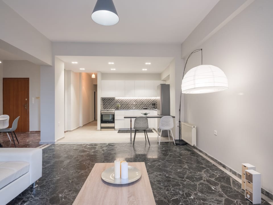 Open space and comfortable space. Bedrooms are isolated for privacy among guests