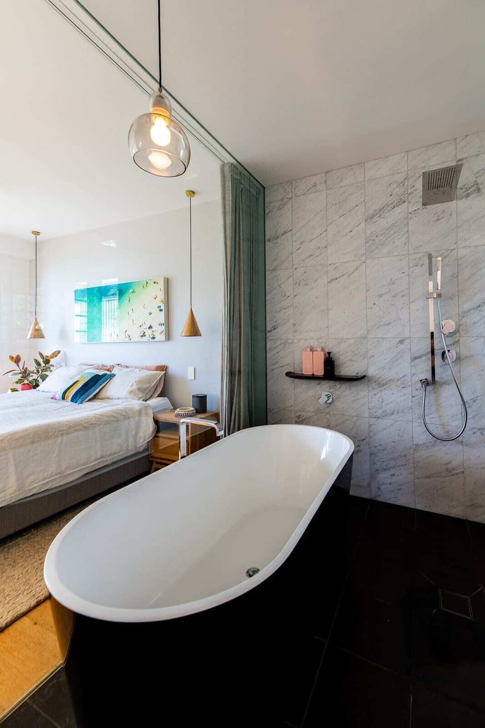 Bath with view