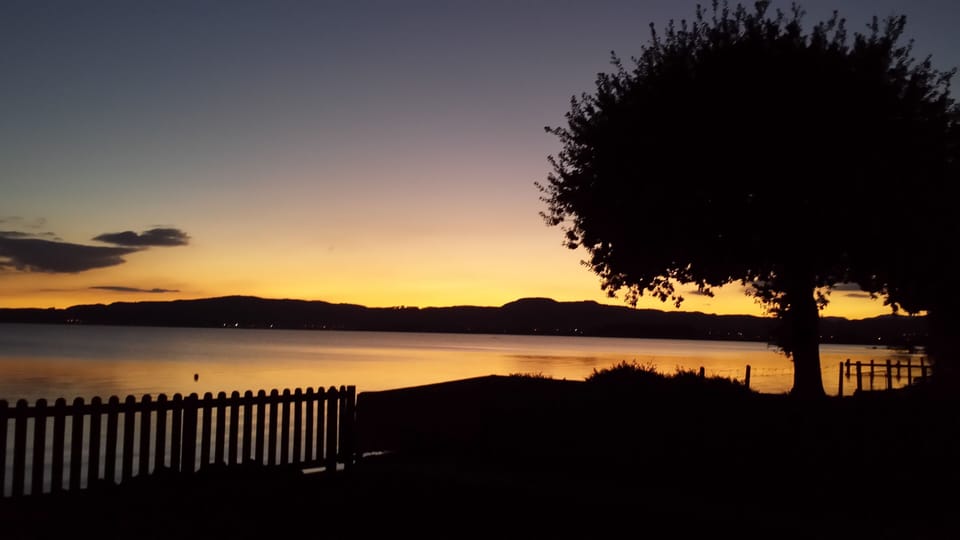 Another beautiful dawn over the lake, viewed to the East.
