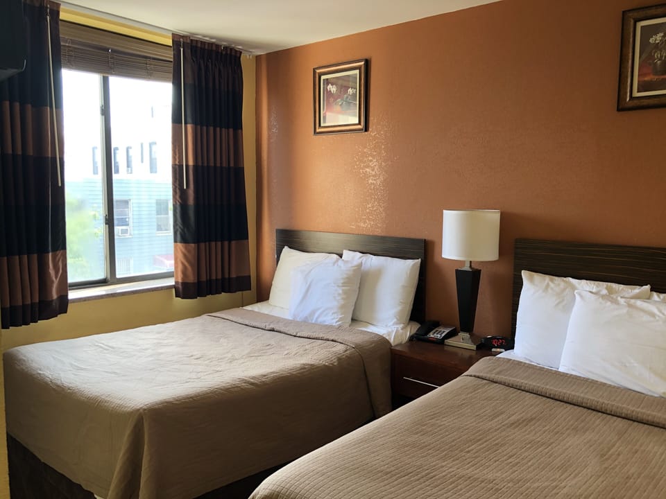 Double Room, 2 Double Beds, Non Smoking | WiFi (free), bed sheets