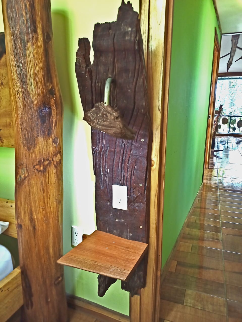 Handmade rustic nightstand.