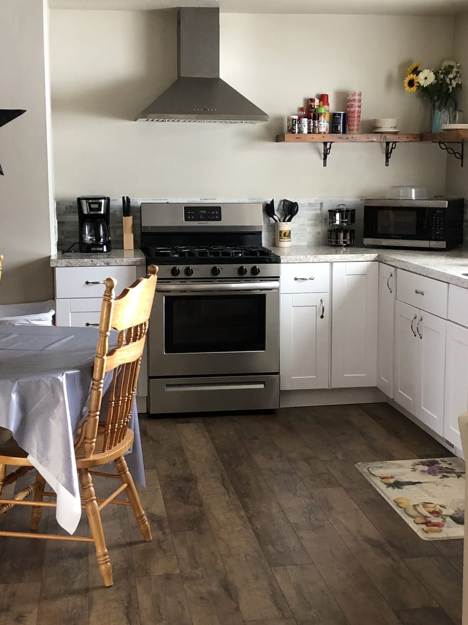 Fully stocked kitchen
