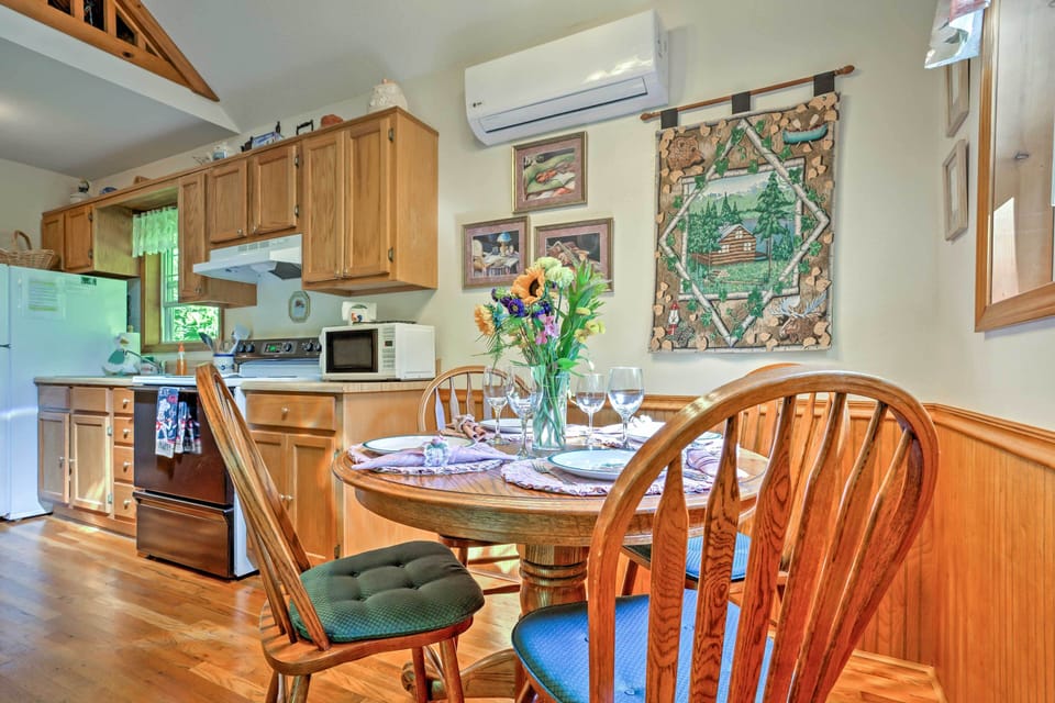 kitchen and dining area