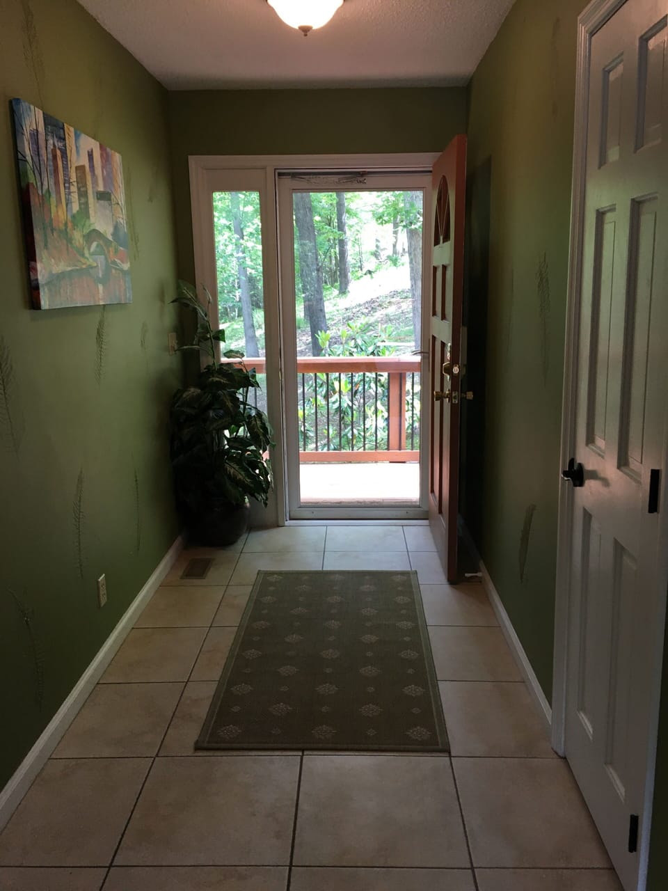 Main floor entry