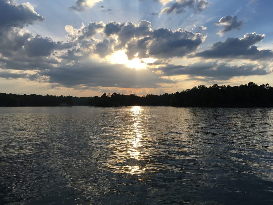 The sunsets constantly change