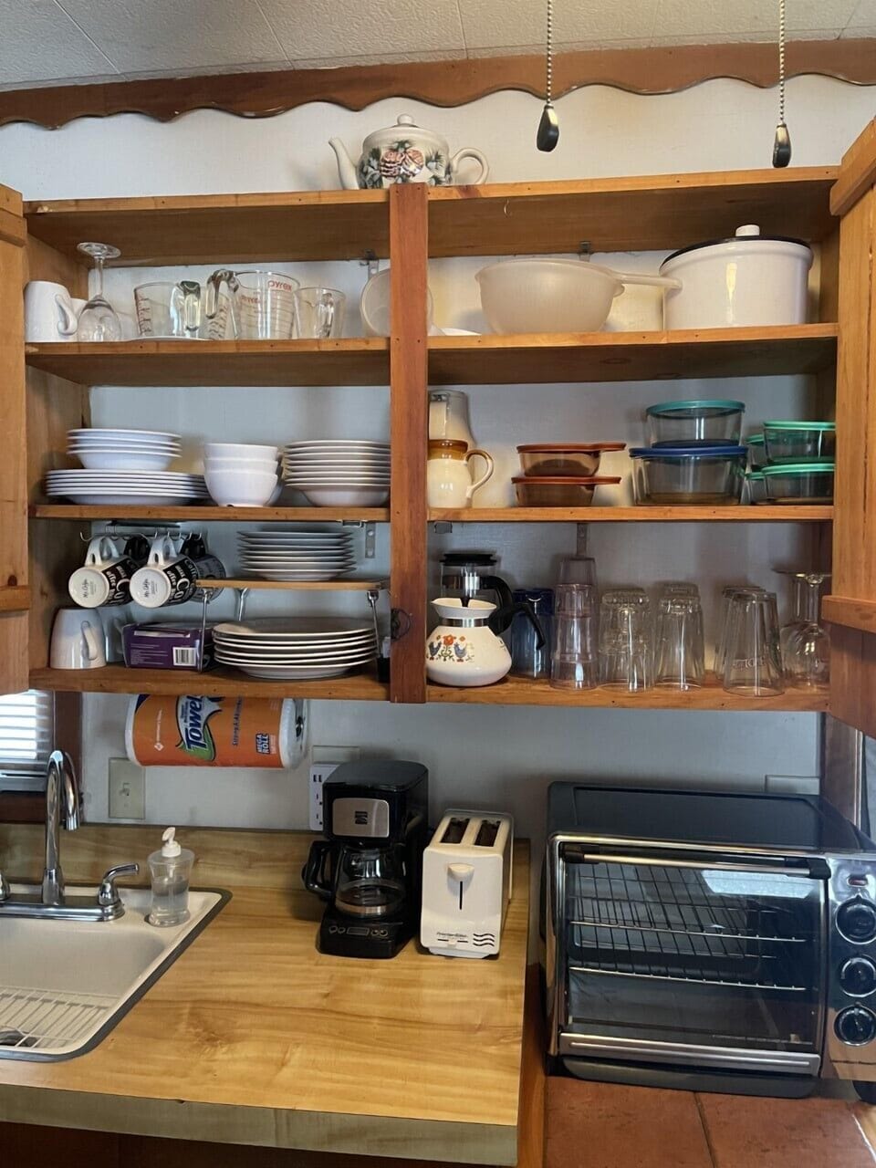 Glasses, coffee cups, mugs, dinnerware, storage dishes, coffee filters & more