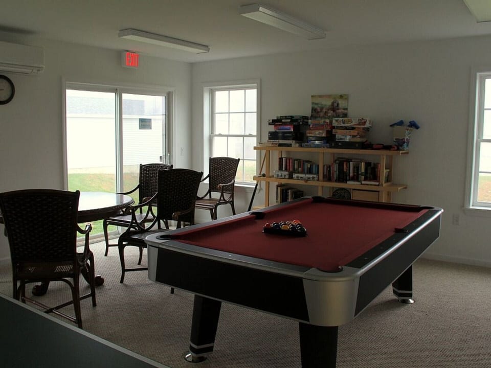 Clubhouse with game room