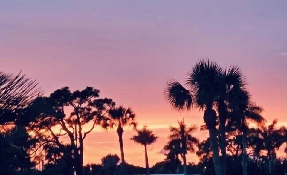 Sunset from our street