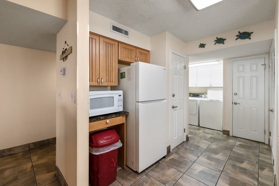 Laundry is just off the kitchen.
