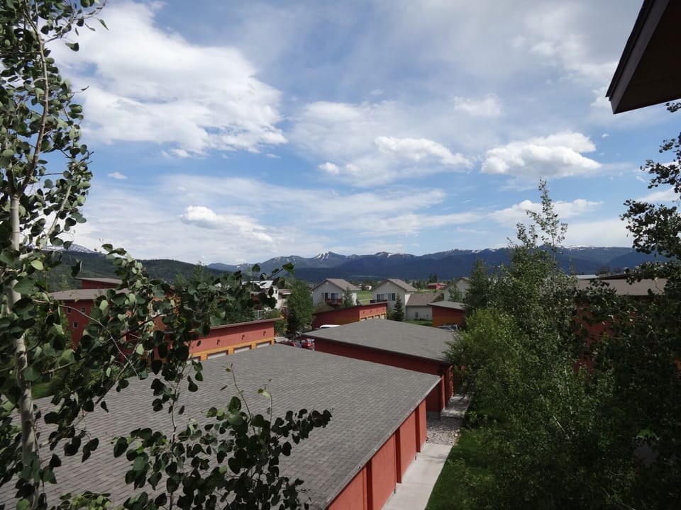 Eastern view of the Teton Mountain range from the master bedroom deck.