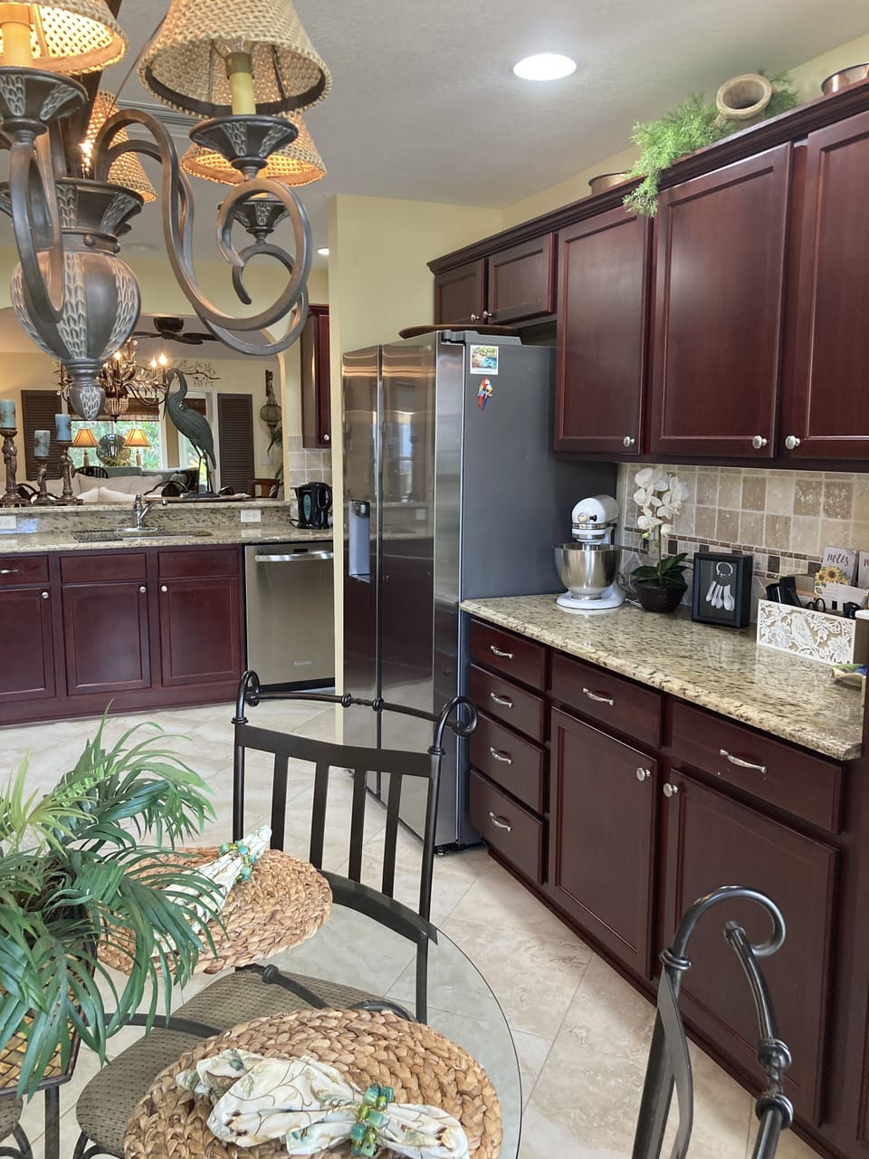 UPGRADED KITCHEN & eating area. STAINLESS, GRANITE, TILE, etc.