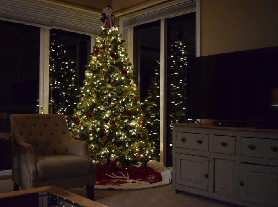 A Christmas Tree in place to help you enjoy the holidays.