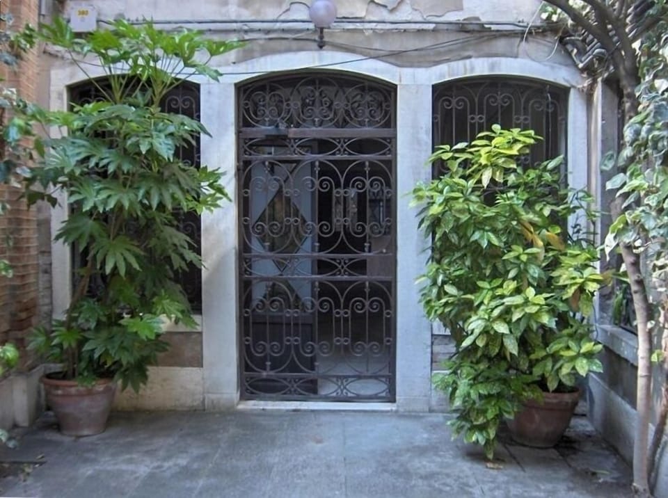 Entrance to our hallway; second gate.
