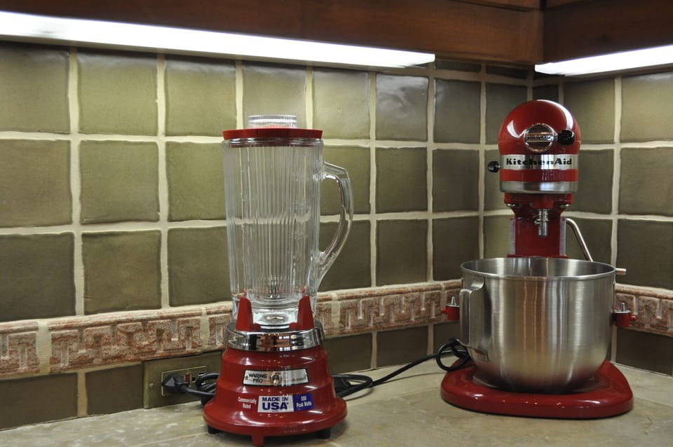 Fully Stocked Kitchen.