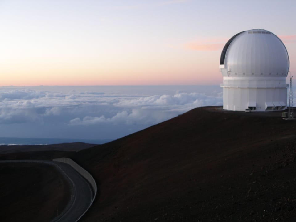 On the summit of Mauna Kea