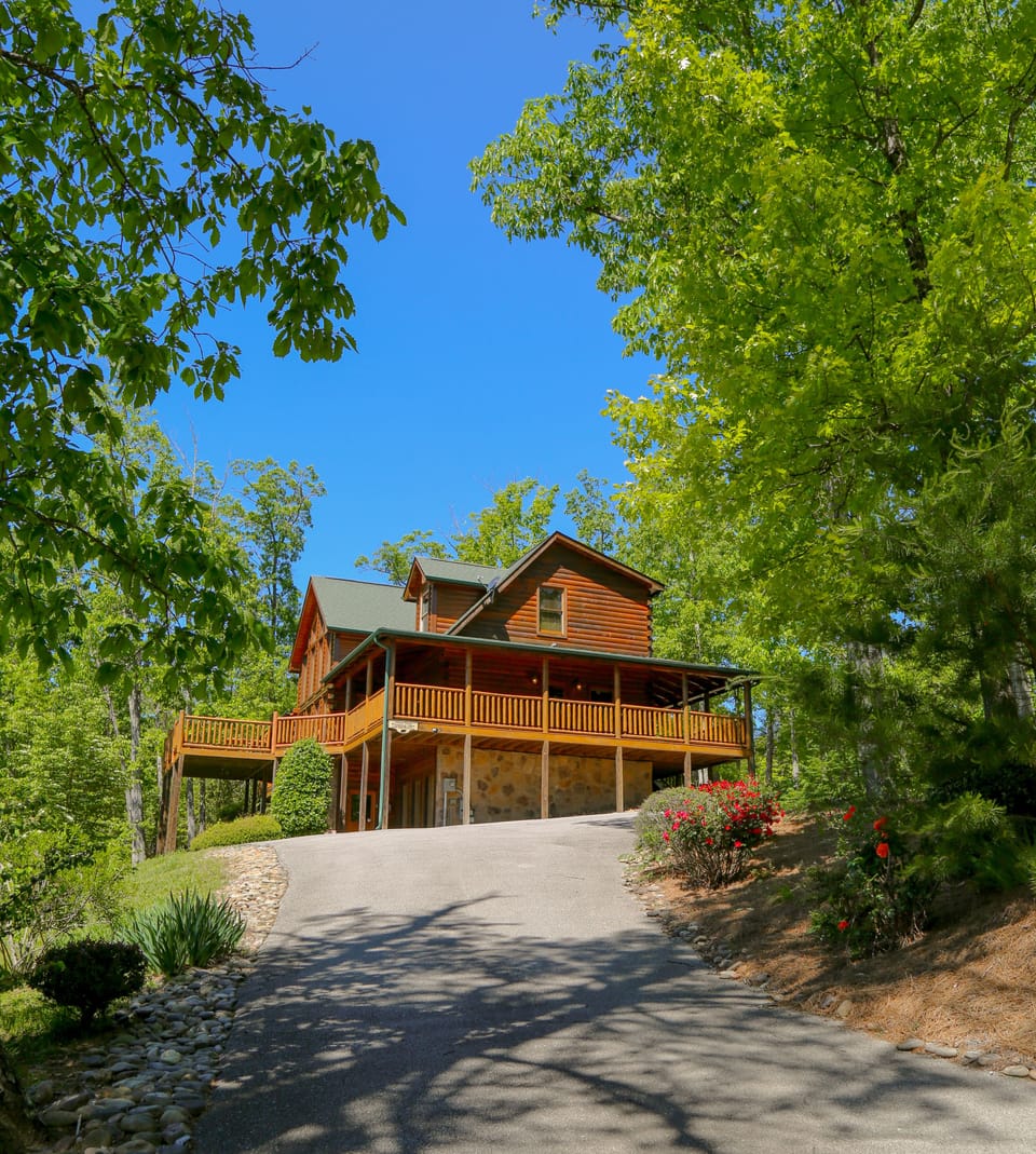 Privately Situated Atop Bluff Mountain On Two Plus Acres
